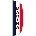 "MARINA" 3' x 10' Stationary Message Flutter Flag
